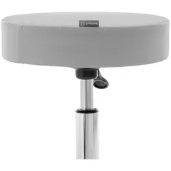 Pedikérské křeslo s pojízdnou stoličkou - světle šedé