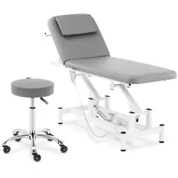 Massasjebord med rullestol - mørkegrå