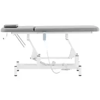 Massage table with rolling stool - dark grey