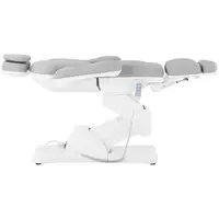 Foot Care Chair & Roll Stool with Backrest - Light Grey