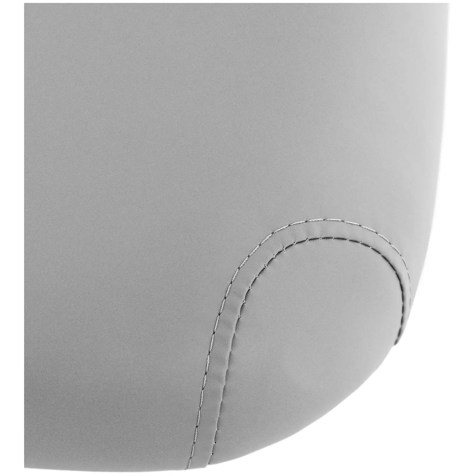 Massageliege & Rollhocker mit Lehne - dunkelgrau (Farbe: Dunkelgrau)