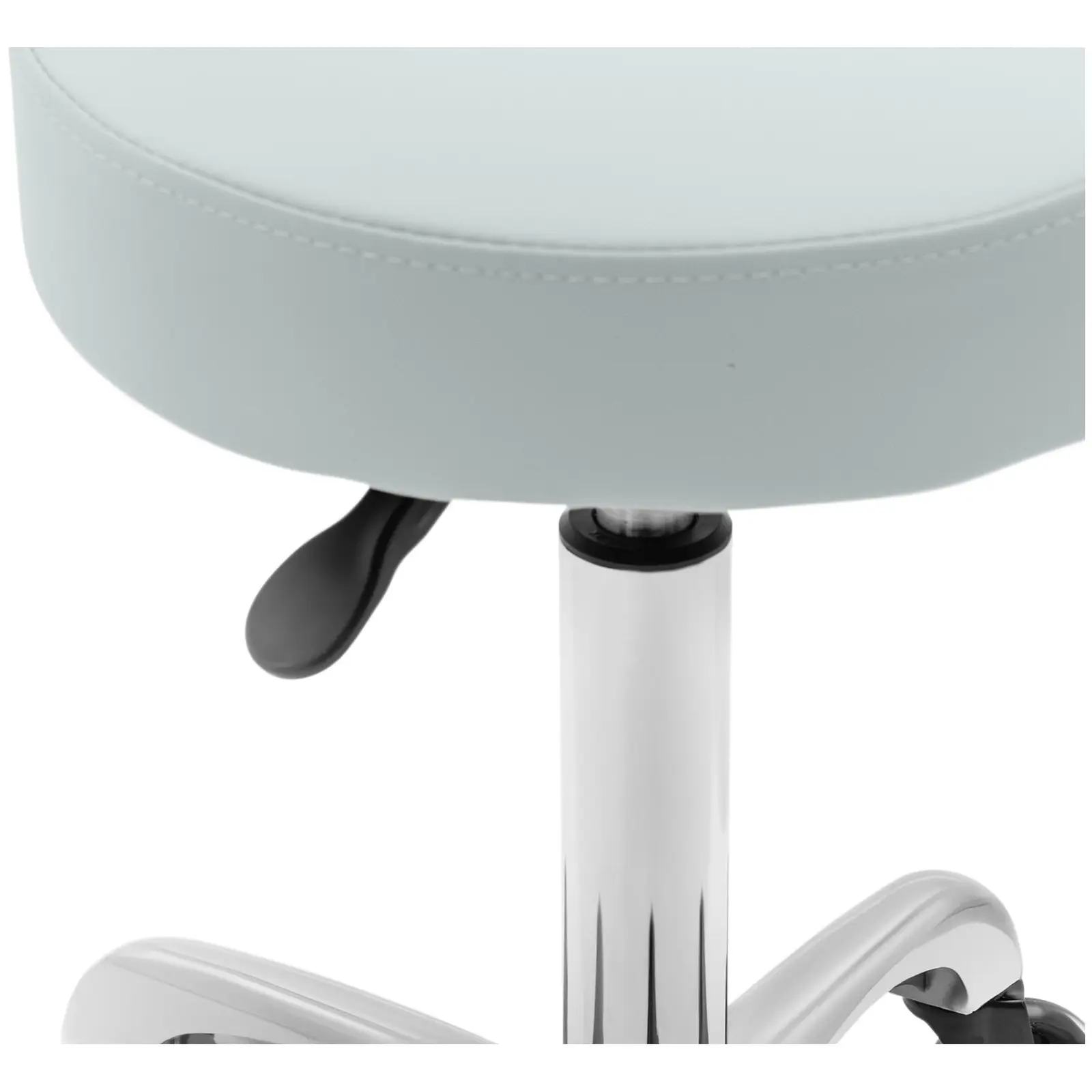 Fauteuil pédicure et tabouret à roulettes avec dossier - Vert pistache (Couleur(s): Vert pistache)