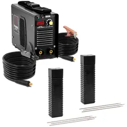 Svejsesæt elektrodesvejser 250 A - 8 m Kabel - svejseelektroder E6013 - 2 x 300 mm - 5 kg og E316L-17 - 2,5 x 350 mm - 5 kg