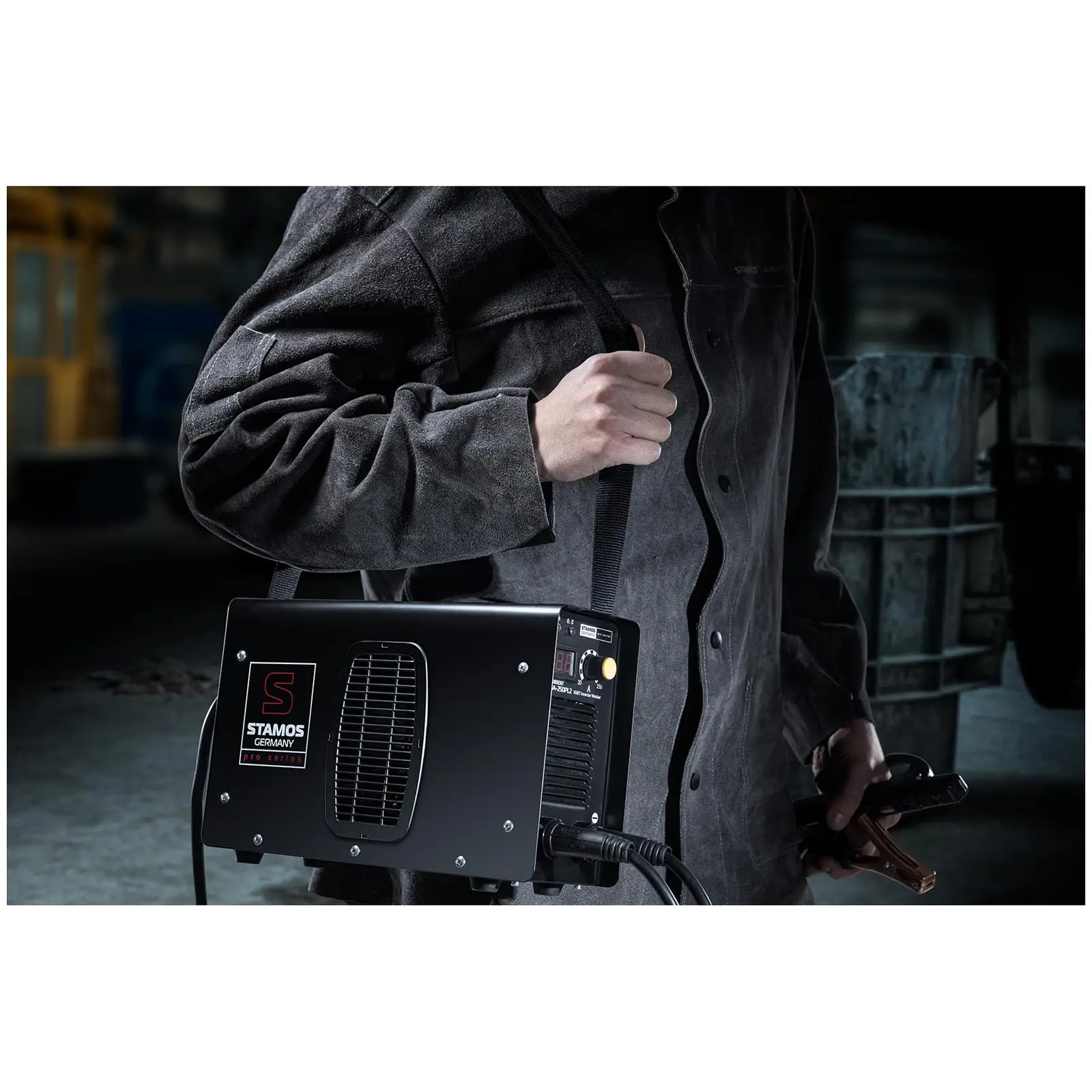 Svařovací sada Svařovací elektrody - 250 A - 8 m kabel - 60 % pracovní cyklus - Elektrody - E6013 - Ø 2 x 300 mm - 5 kg & E316L-17 - 2,5 x 350 mm - 5 kg (DC-: Ano)