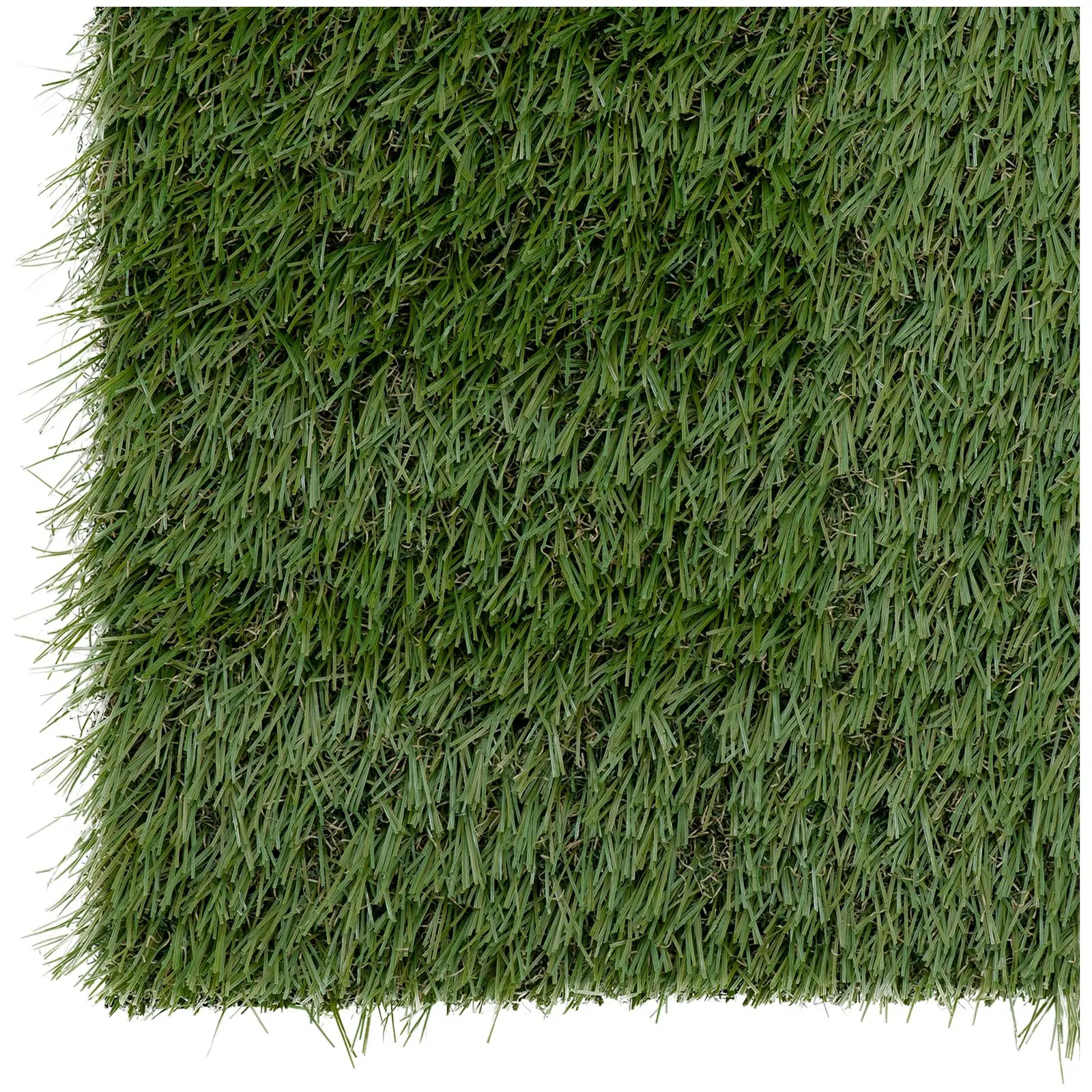 Gazon synthétique - Lot de 5 - 100 x 100 cm - Hauteur : 30 mm - Taux de piqûre : 14/10 cm - Résistant aux UV (Drainage: Oui)