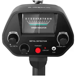 Metal detector - 200 cm / 25 cm - Ø 18.8 cm - with headphones and folding spade