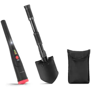 Pinpointer metal detector - 10 cm - 360° - with folding spade