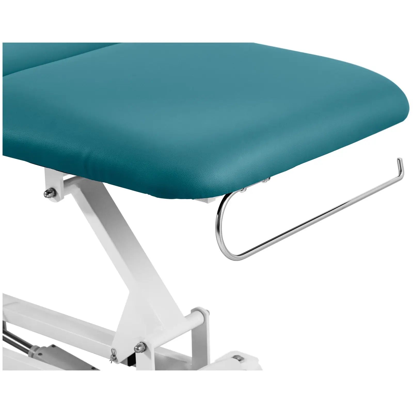 Masážní stůl a pojízdná stolička s opěradlem - tyrkysová