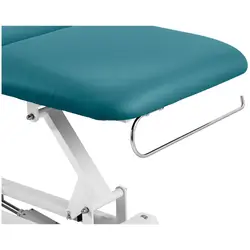 Masážní stůl a pojízdná stolička s opěradlem - tyrkysová