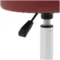 Table de massage électrique & tabouret à roulettes avec dossier - Bordeaux