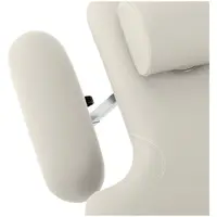 Masážní lehátko a pojízdná stolička s opěradlem - béžová barva