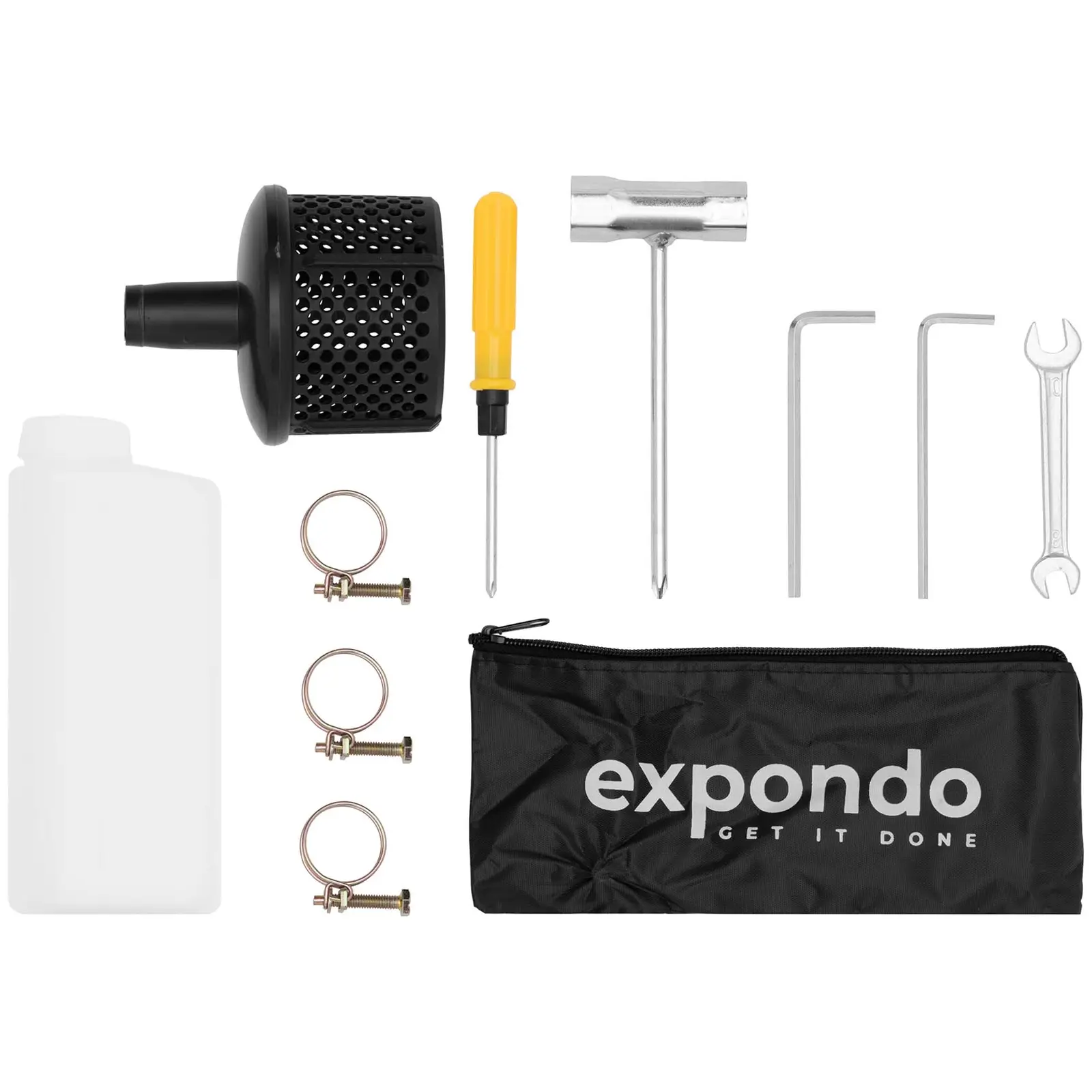 Motopompa a benzina - 1,2 kW - 15 m³/h - Con tubo piatto - 1 1/2" - 20 m - 0 - 7 bar (Dimensioni della spedizione (LxPxA): 0 x 0 x 0 cm)