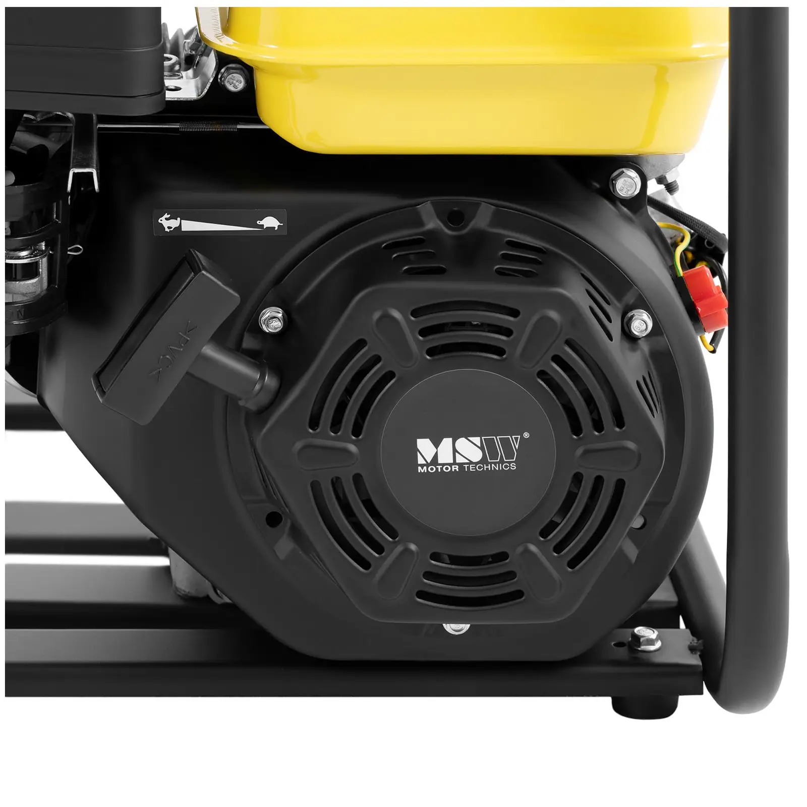 Pompe à eau - 6,5 Ch / 3600 tr/min - avec tuyau plat - 2 pouces - 20 m - 0-6 bar (Dimensions de l'envoi (LxlxH): 0 x 0 x 0 cm)