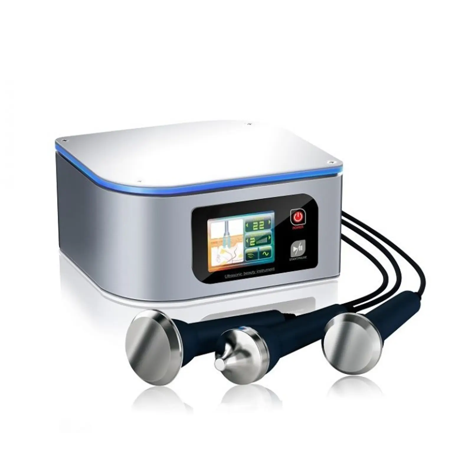 Ultraschallgerät für Gesicht und Körper - 1 MHz - inkl. 3 Sonden - Produktbild