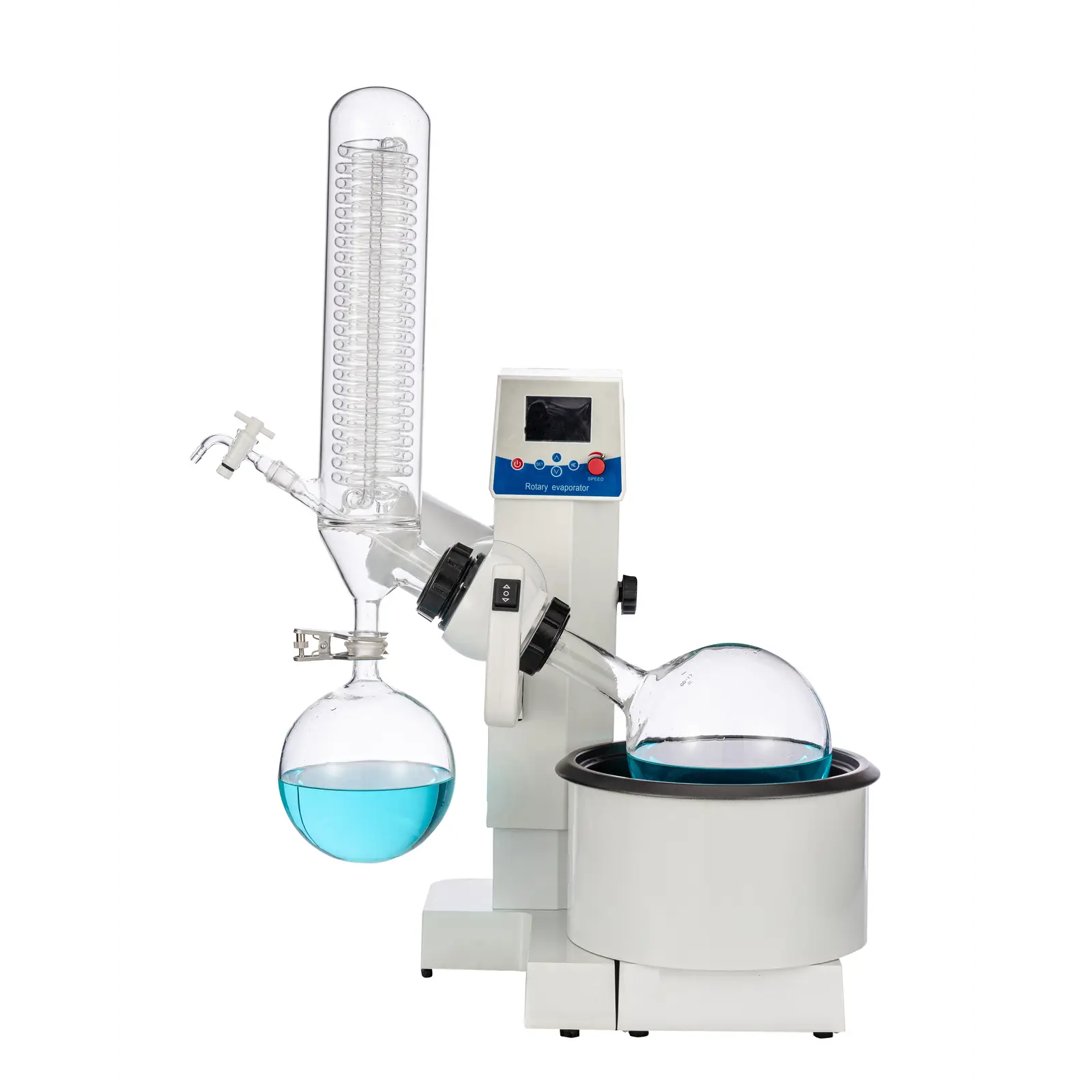 Rotationsverdampfer - rotierender Verdampferkolben 3 l - Auffangkolben 2 l - bis 99 °C - digital