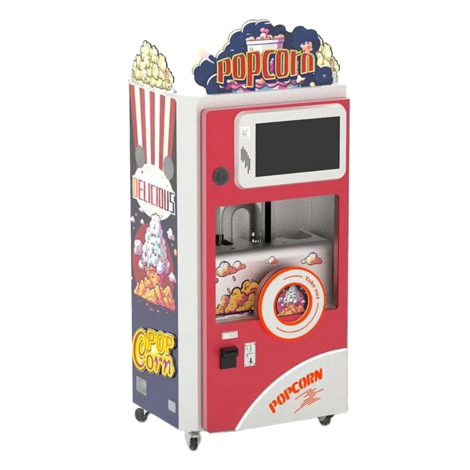 Popcornautomat - 7,2 kg - für 200 Becher - 7 Geschmacksrichtungen - Royal Catering