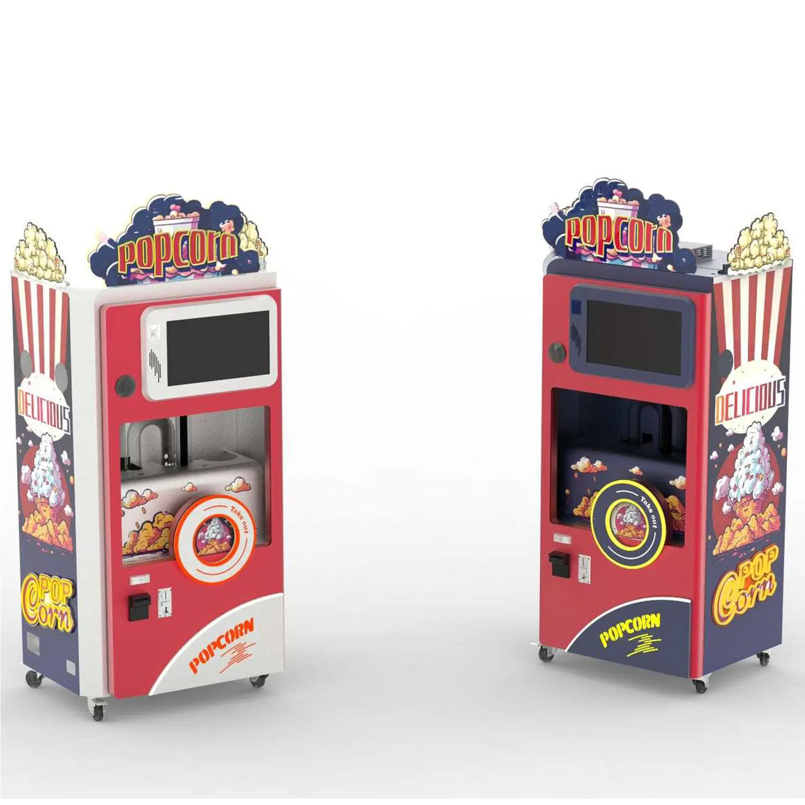 Popcornautomat - 7,2 kg - für 200 Becher - 7 Geschmacksrichtungen - Royal Catering